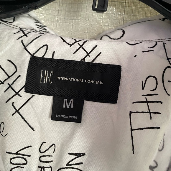 NWT I. N.C. Men's Doodle-Print Shirt, Created for Macy's - Picture 8 of 12